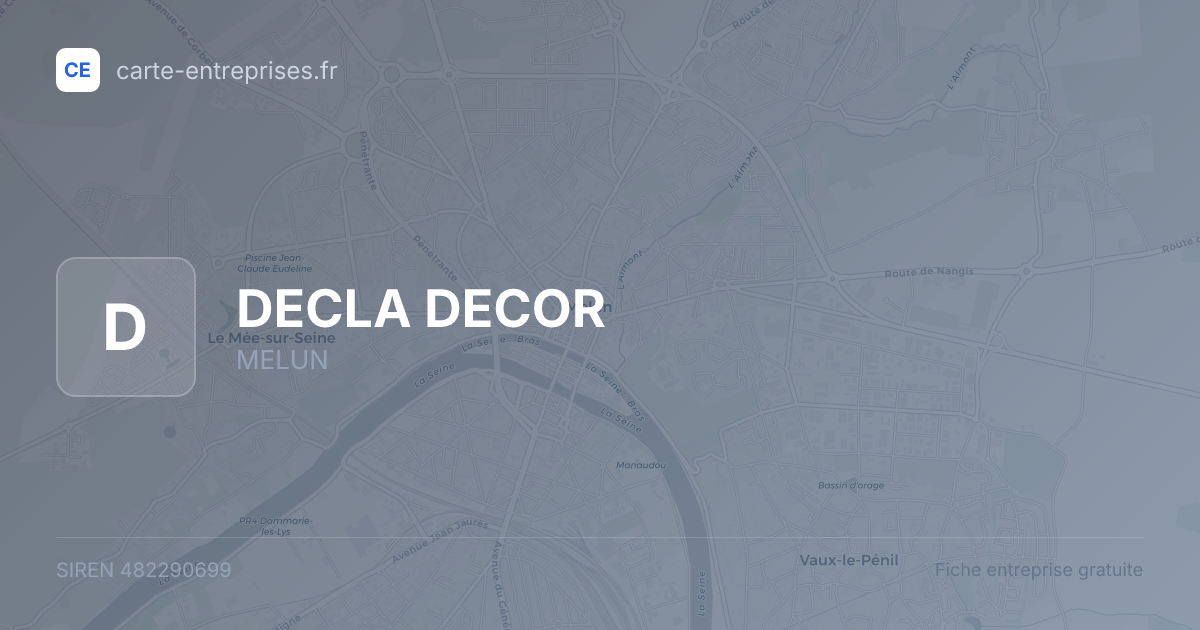 DECLA DECOR — 482290699 — fiche entreprise