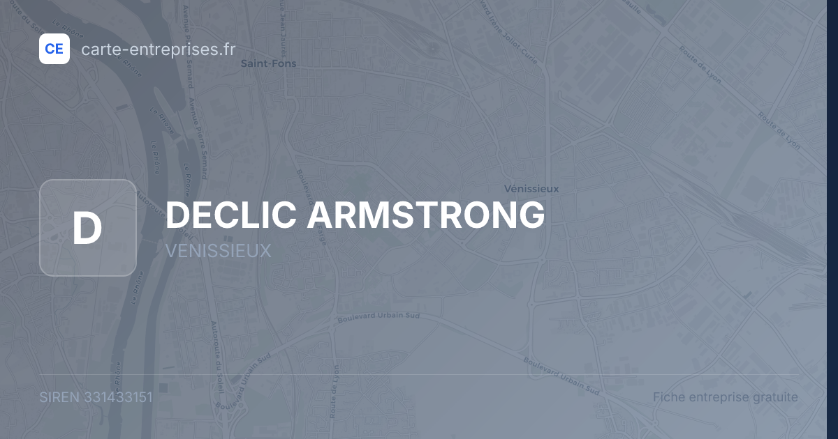 DECLIC ARMSTRONG — 331433151 — fiche entreprise
