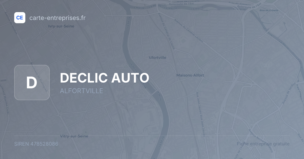 DECLIC AUTO — 478528086 — fiche entreprise