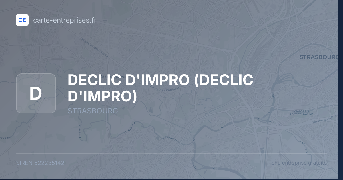 DECLIC D'IMPRO — 522235142 — fiche entreprise