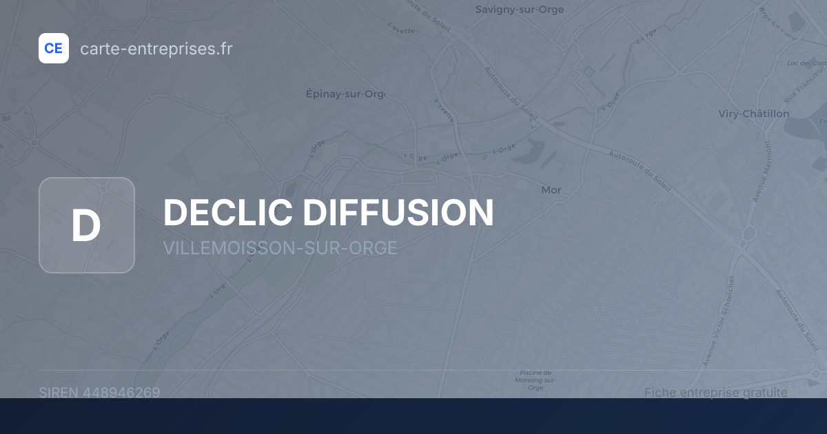 DECLIC DIFFUSION — 448946269 — fiche entreprise