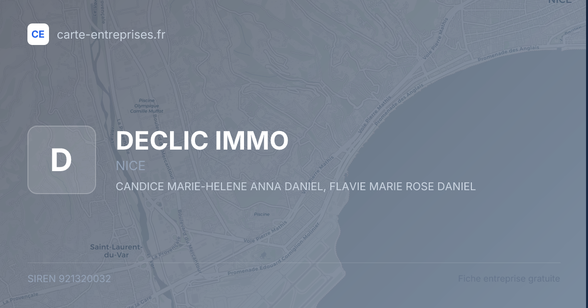 DECLIC IMMO — 921320032 — fiche entreprise