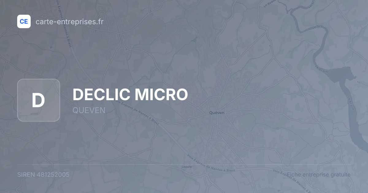 DECLIC MICRO — 481252005 — fiche entreprise