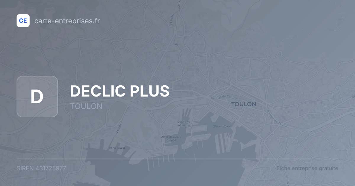 DECLIC PLUS — 431725977 — fiche entreprise