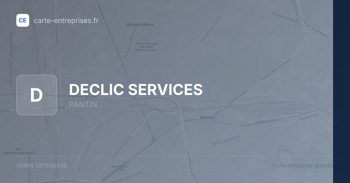 DECLIC SERVICES — 397936436 — fiche entreprise