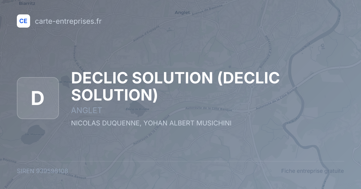 DECLIC SOLUTION — 939598108 — fiche entreprise