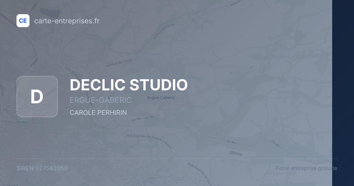 DECLIC STUDIO — 927542050 — fiche entreprise