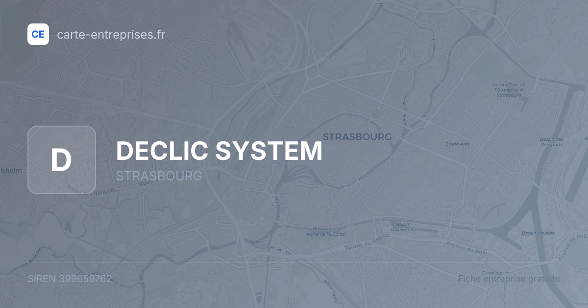 DECLIC SYSTEM — 399659762 — fiche entreprise