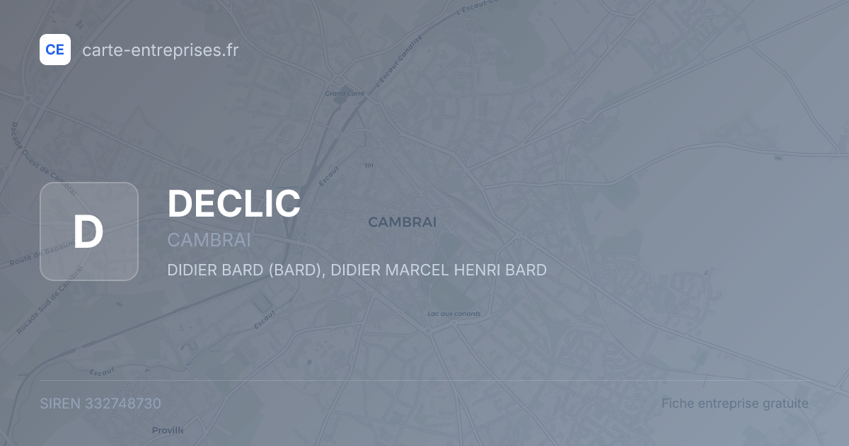 DECLIC — 332748730 — fiche entreprise
