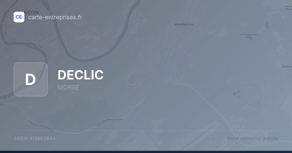 DECLIC — 413662644 — fiche entreprise