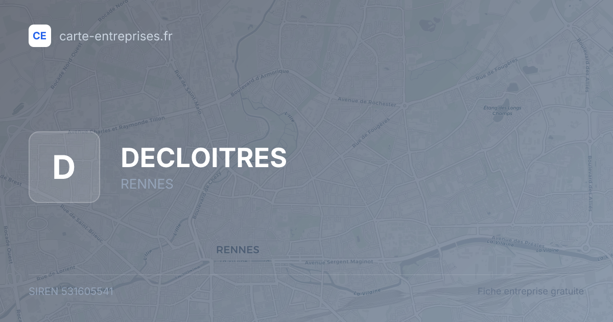 DECLOITRES — 531605541 — fiche entreprise
