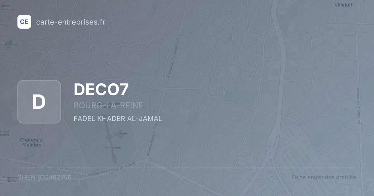 DECO7 — 832482756 — fiche entreprise