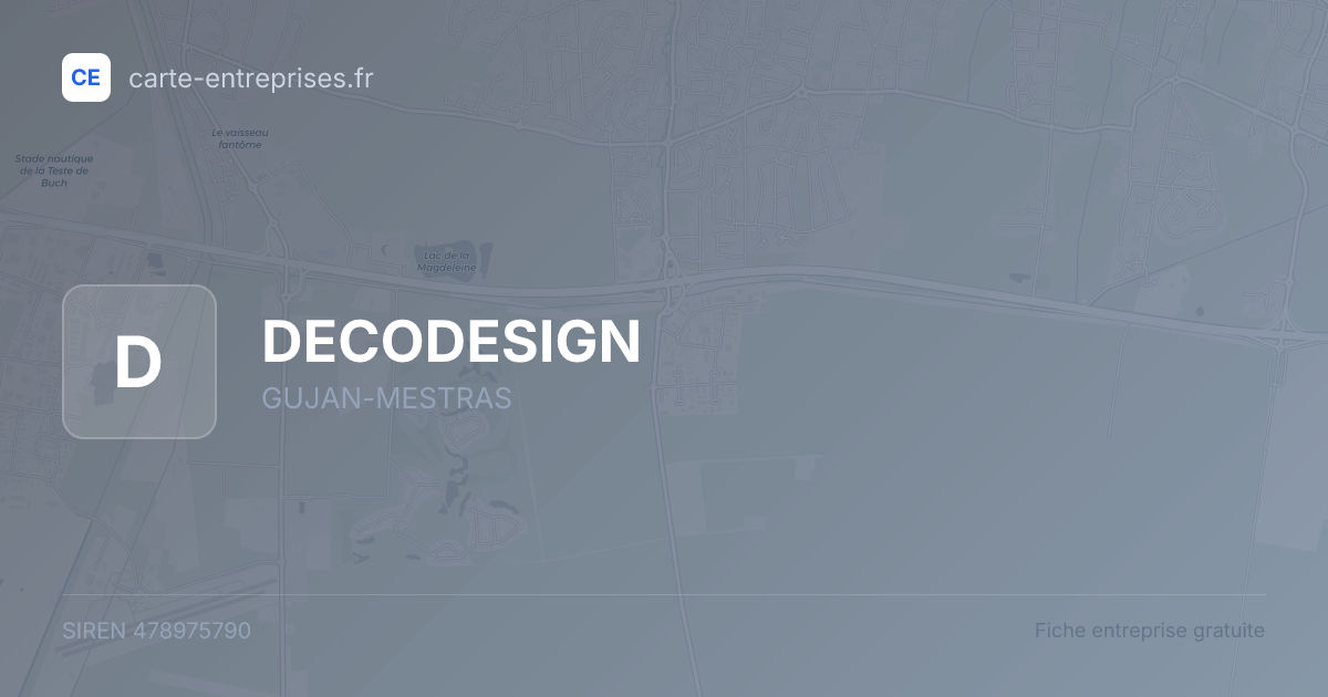 DECODESIGN — 478975790 — fiche entreprise