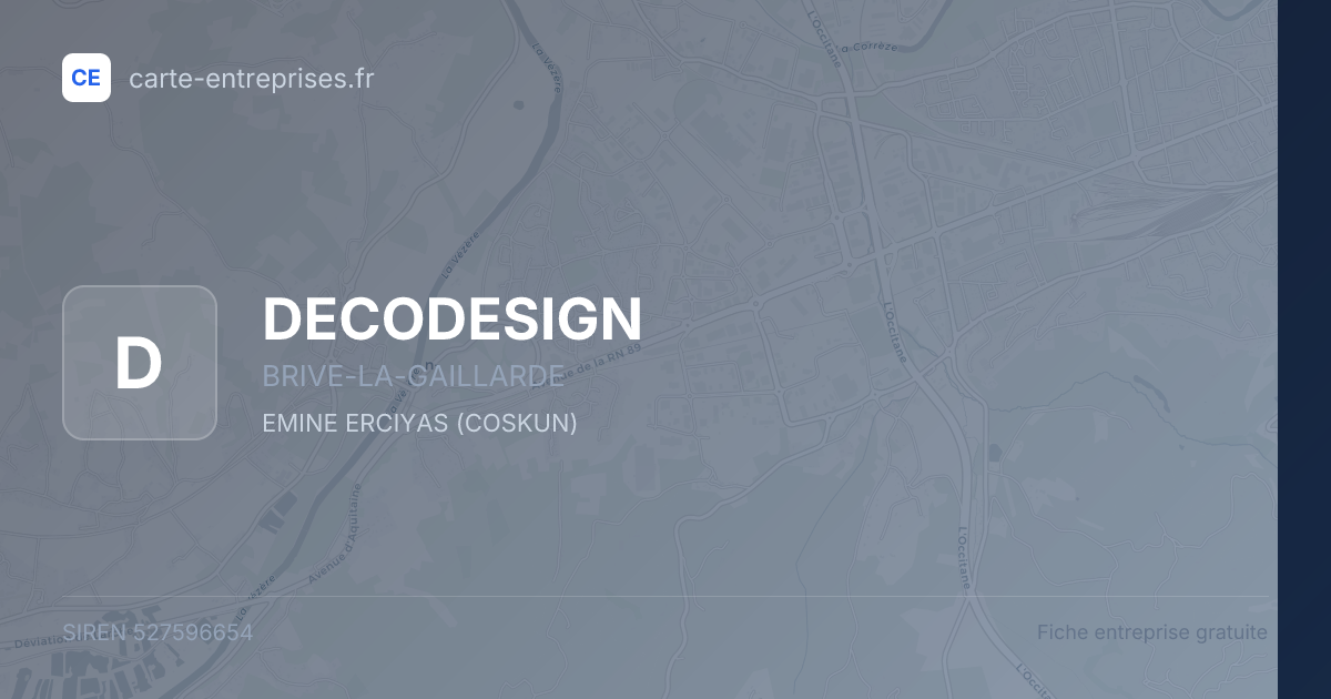 DECODESIGN — 527596654 — fiche entreprise