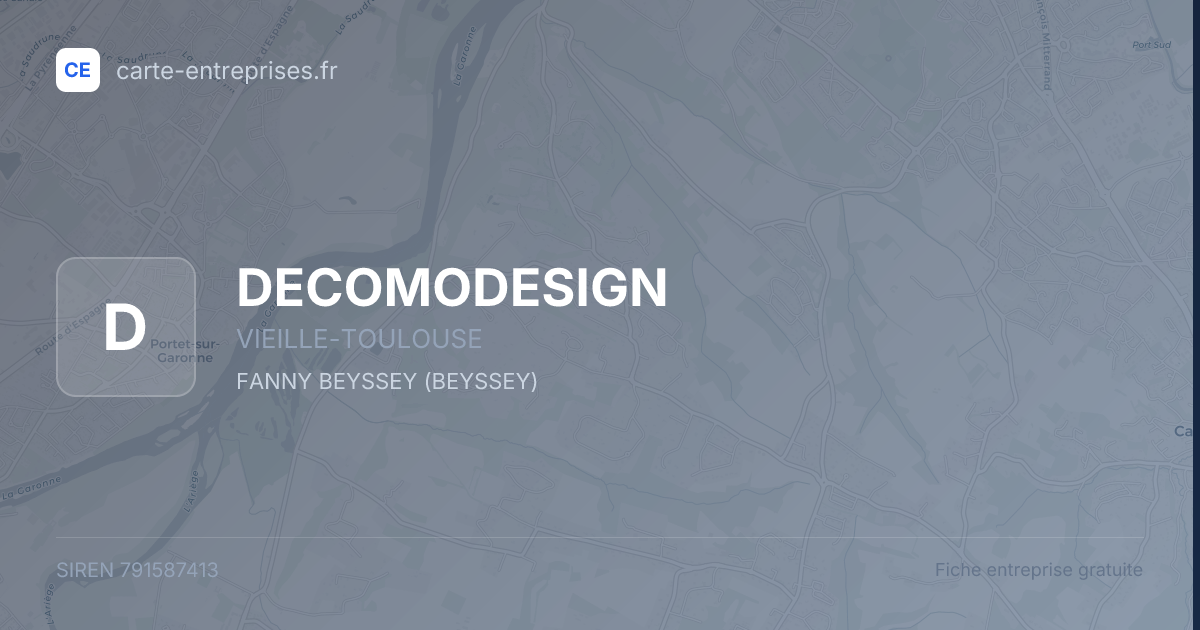 DECOMODESIGN — 791587413 — fiche entreprise