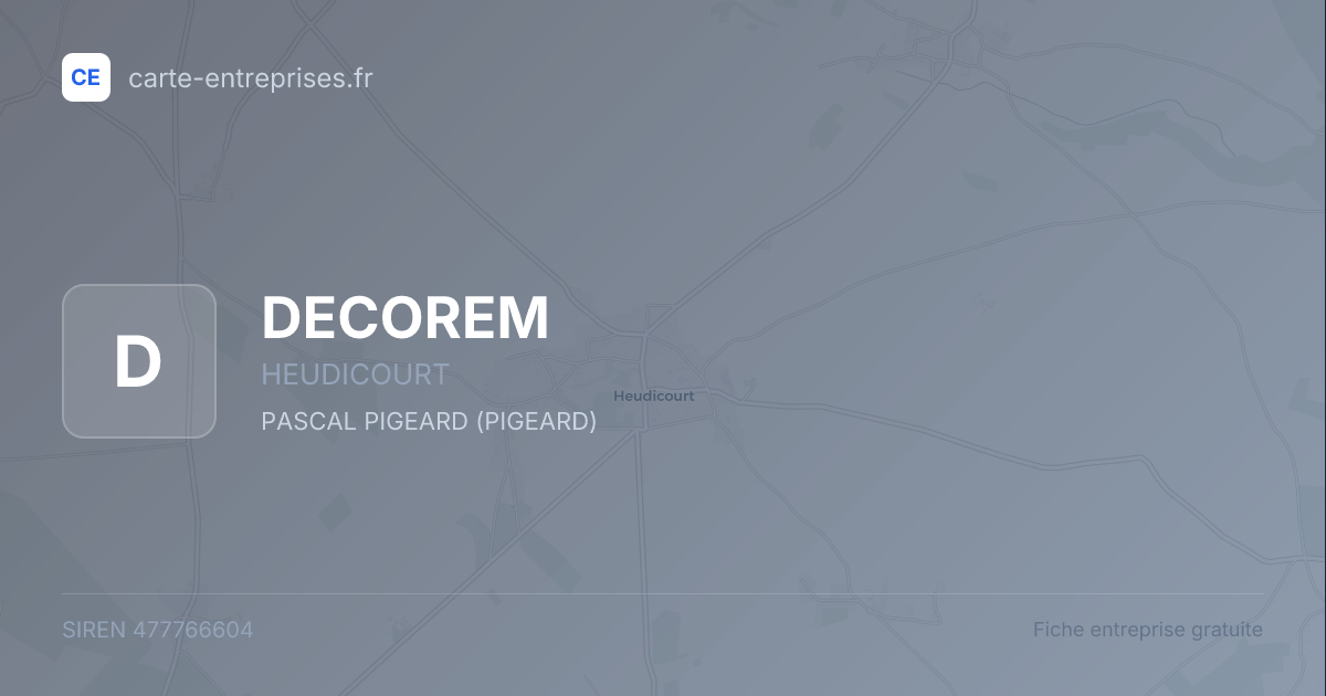 DECOREM — 477766604 — fiche entreprise