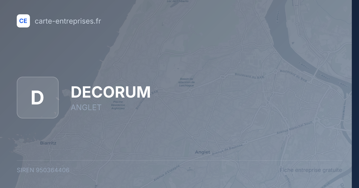 DECORUM — 950364406 — fiche entreprise