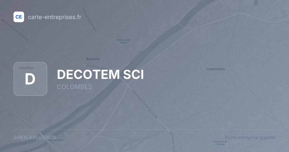 DECOTEM SCI — 439330929 — fiche entreprise