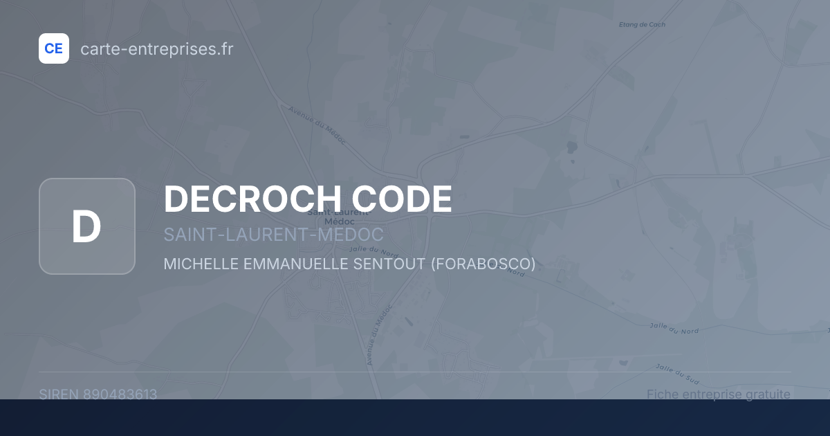 DECROCH CODE — 890483613 — fiche entreprise