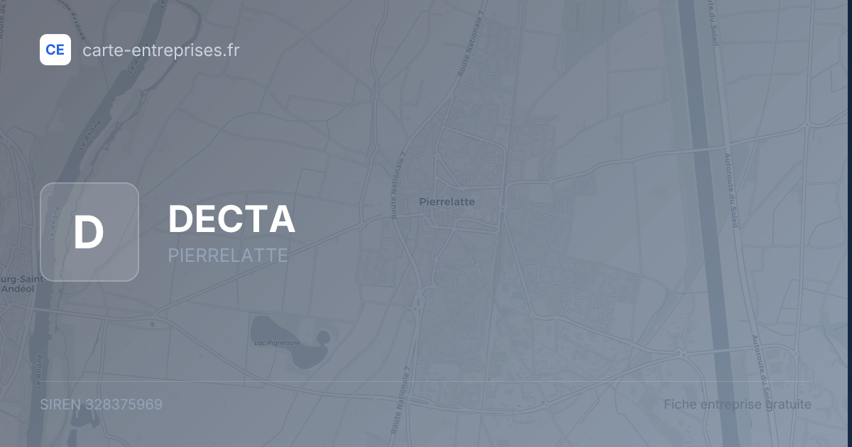 DECTA — 328375969 — fiche entreprise