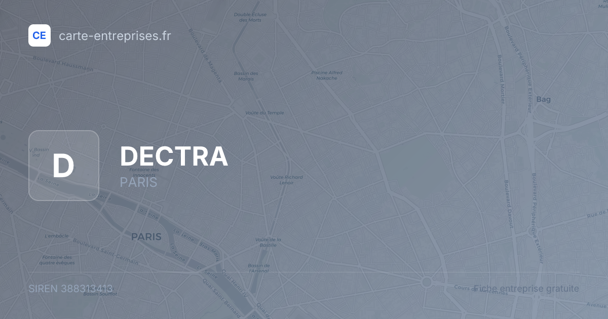 DECTRA — 388313413 — fiche entreprise