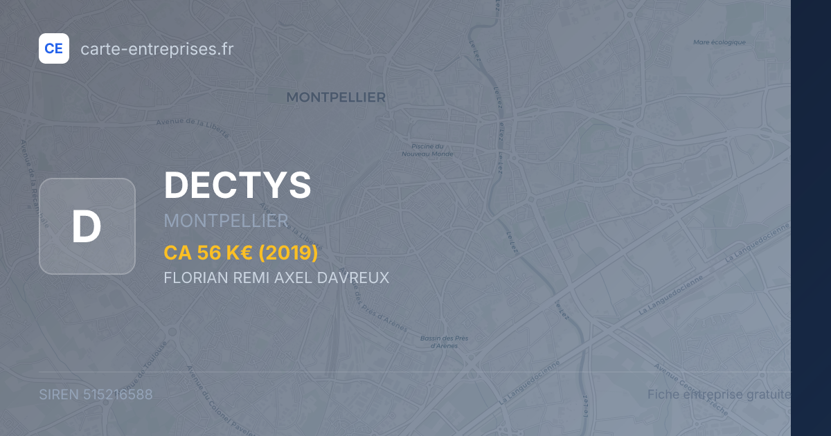 DECTYS — 515216588 — fiche entreprise