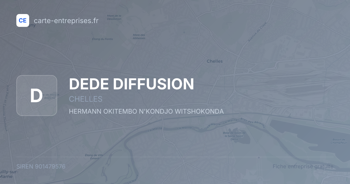DEDE DIFFUSION — 901479576 — fiche entreprise