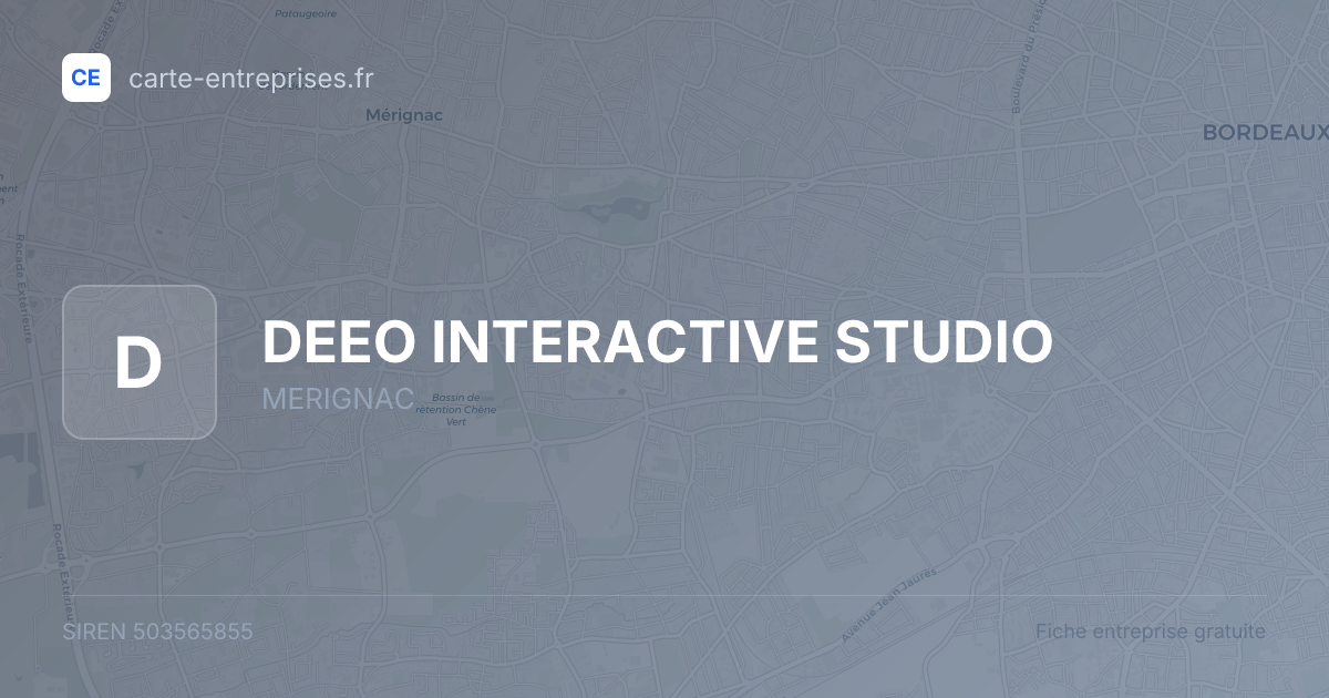 DEEO INTERACTIVE STUDIO — 503565855 — fiche entreprise