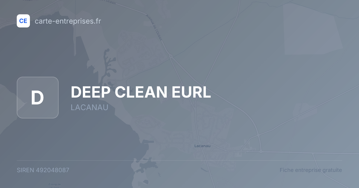 DEEP CLEAN EURL — 492048087 — fiche entreprise