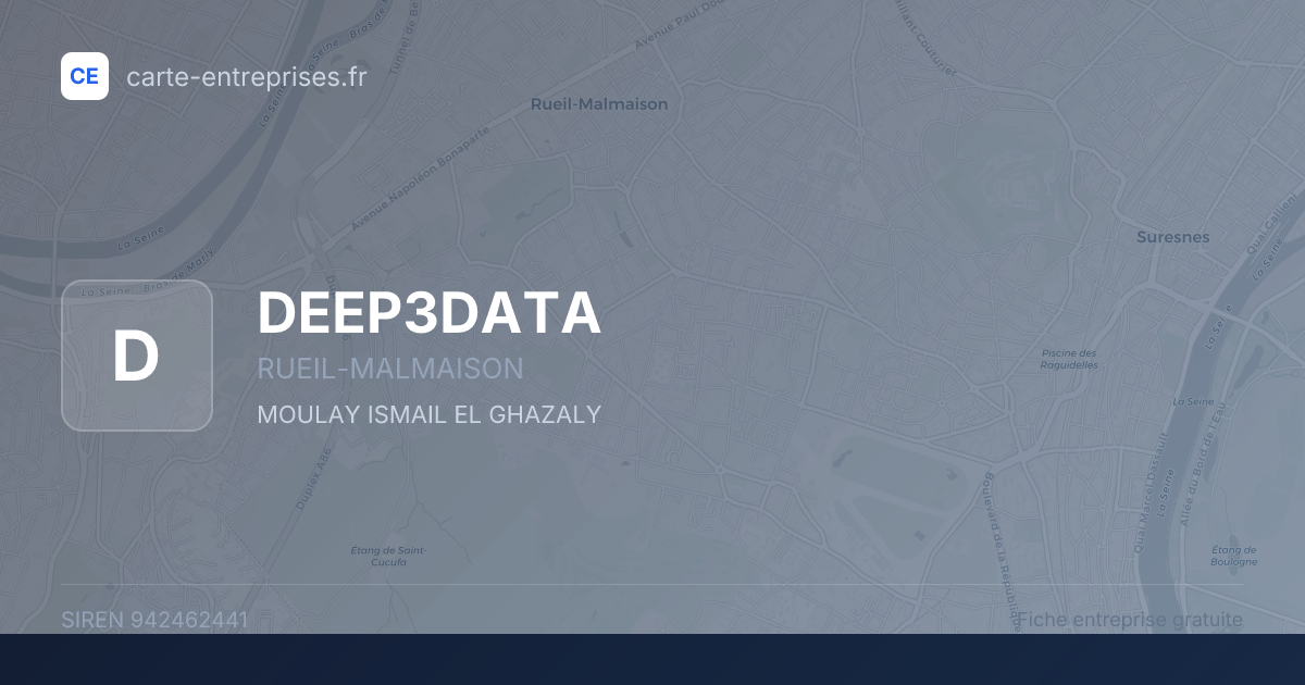 DEEP3DATA — 942462441 — fiche entreprise