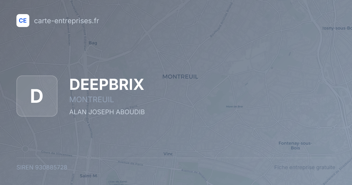 DEEPBRIX — 930885728 — fiche entreprise
