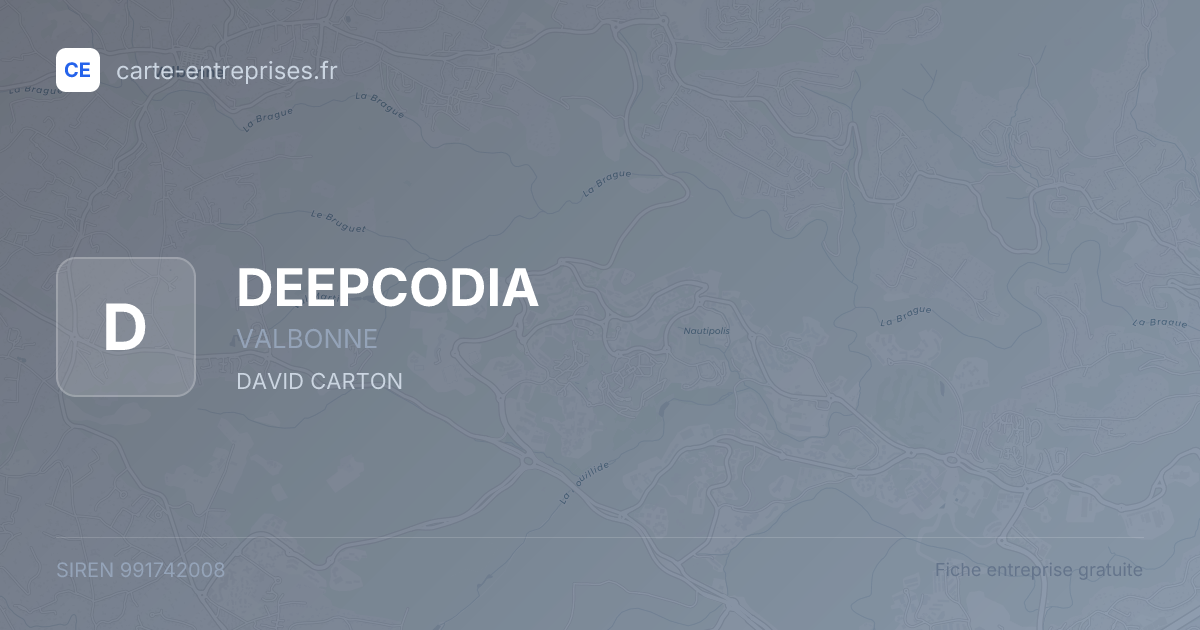 DEEPCODIA — 991742008 — fiche entreprise