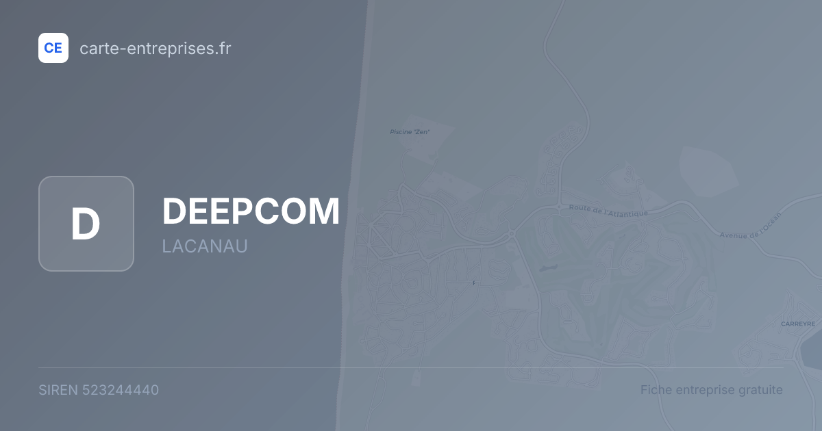 DEEPCOM — 523244440 — fiche entreprise