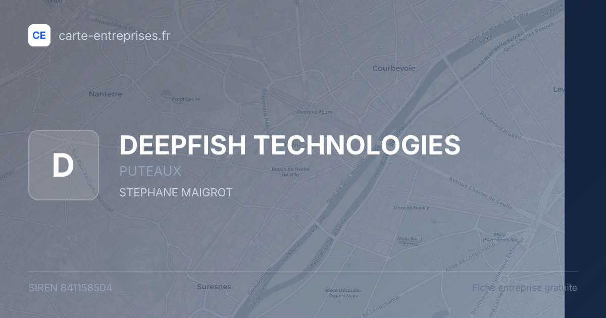 DEEPFISH TECHNOLOGIES — 841158504 — fiche entreprise