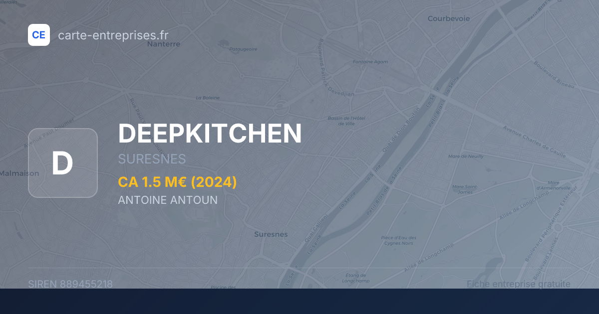 DEEPKITCHEN — 889455218 — fiche entreprise