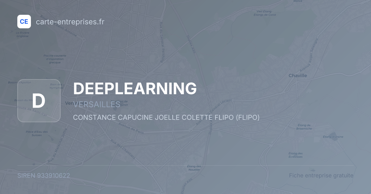 DEEPLEARNING — 933910622 — fiche entreprise