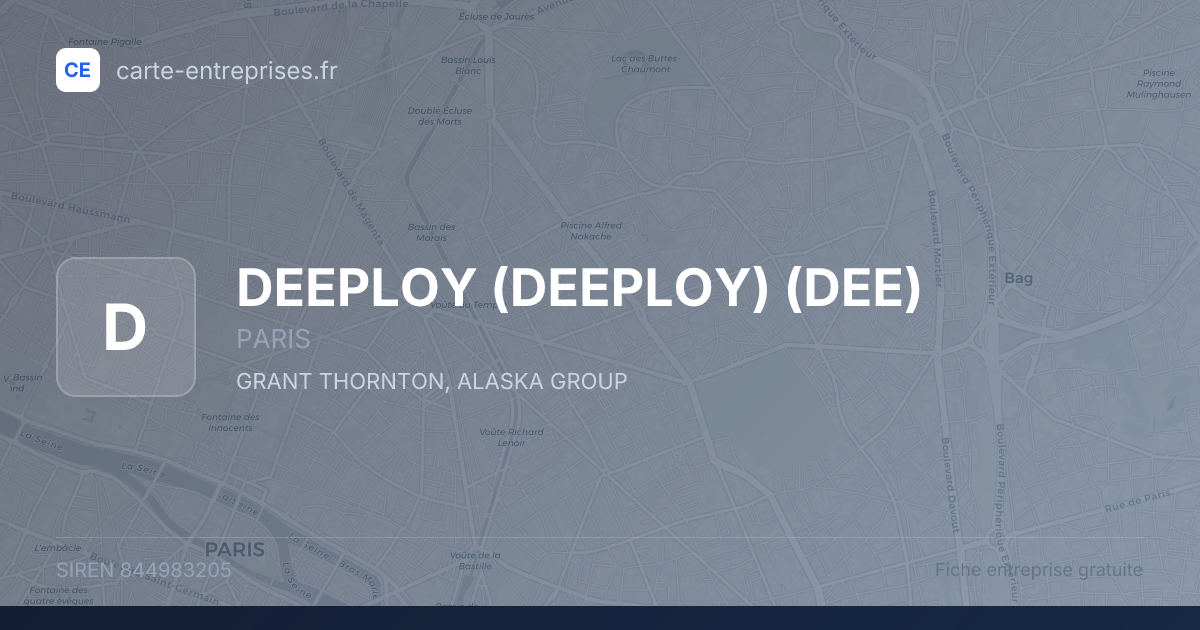 DEEPLOY (DEEPLOY) (DEE) — 844983205 — fiche entreprise