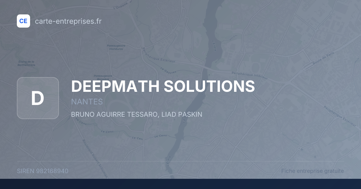 DEEPMATH SOLUTIONS — 982168940 — fiche entreprise