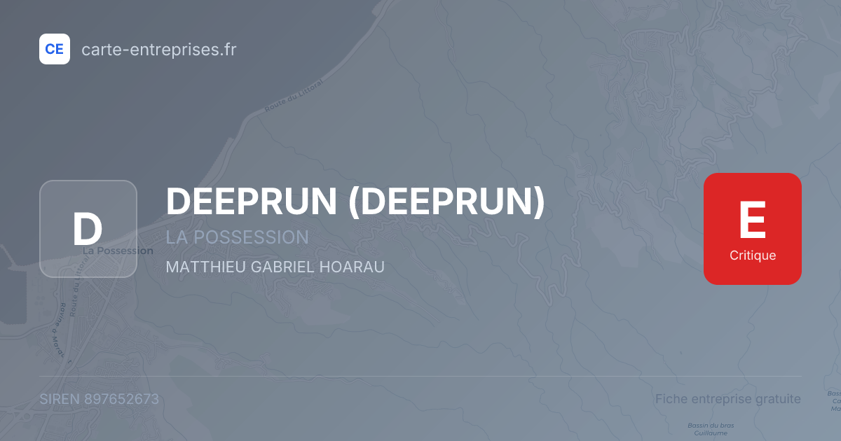 DEEPRUN — 897652673 — fiche entreprise