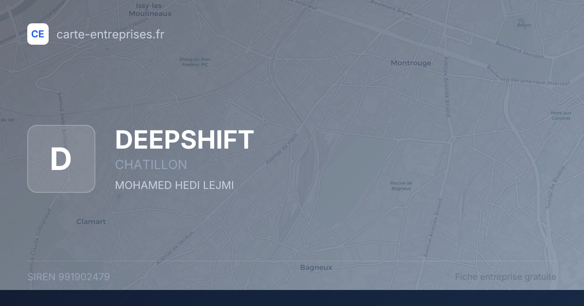 DEEPSHIFT — 991902479 — fiche entreprise
