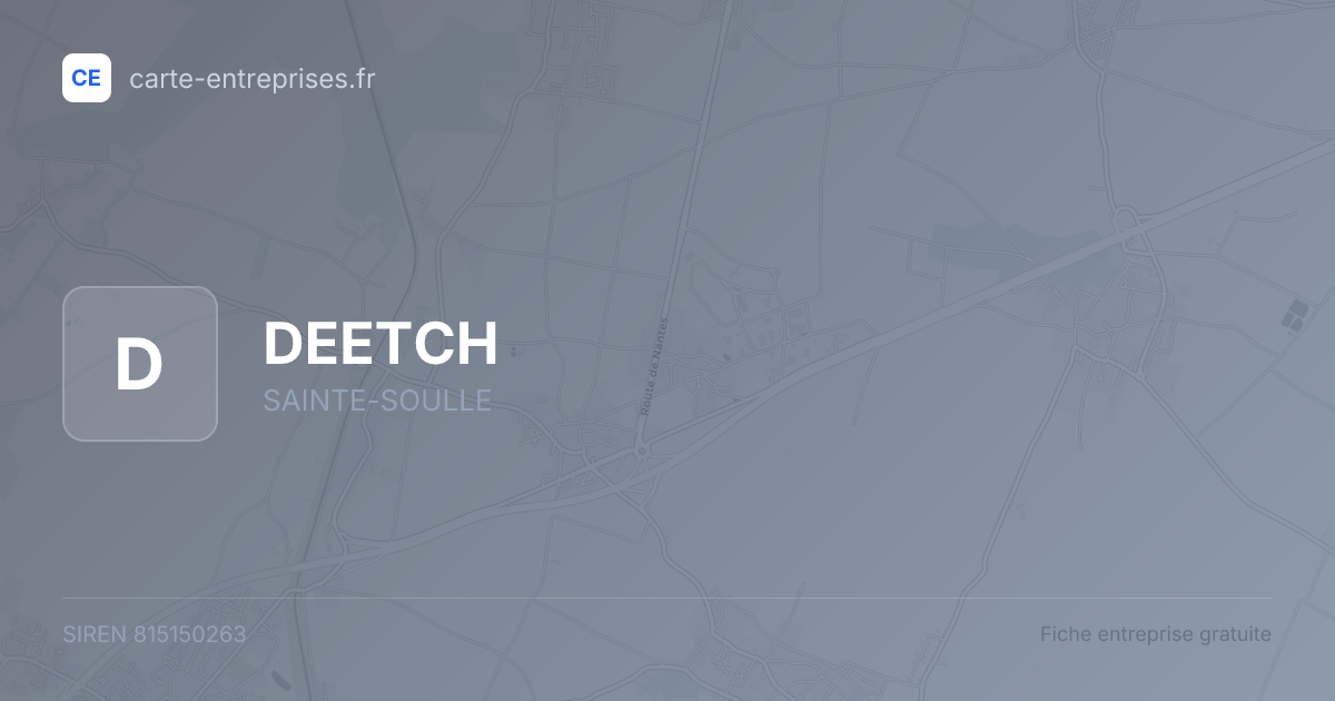DEETCH — 815150263 — fiche entreprise
