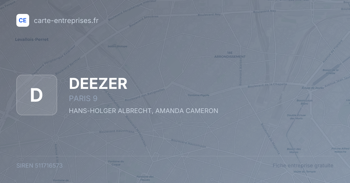 DEEZER — 511716573 — fiche entreprise
