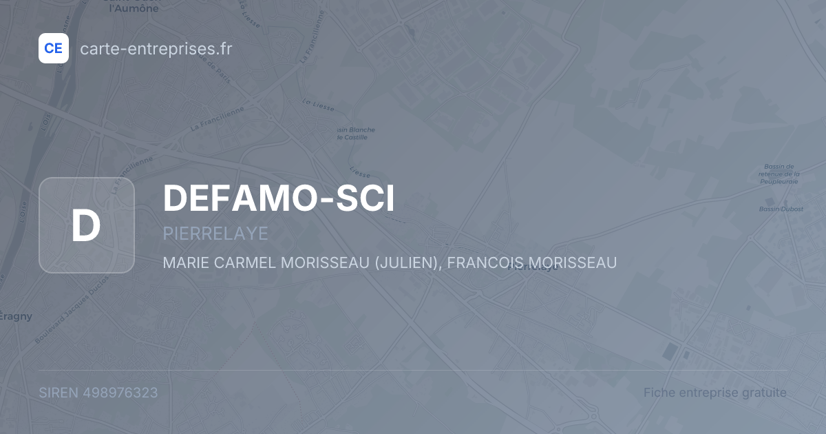 DEFAMO-SCI — 498976323 — fiche entreprise