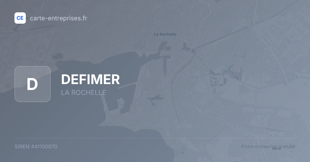 DEFIMER — 441100070 — fiche entreprise