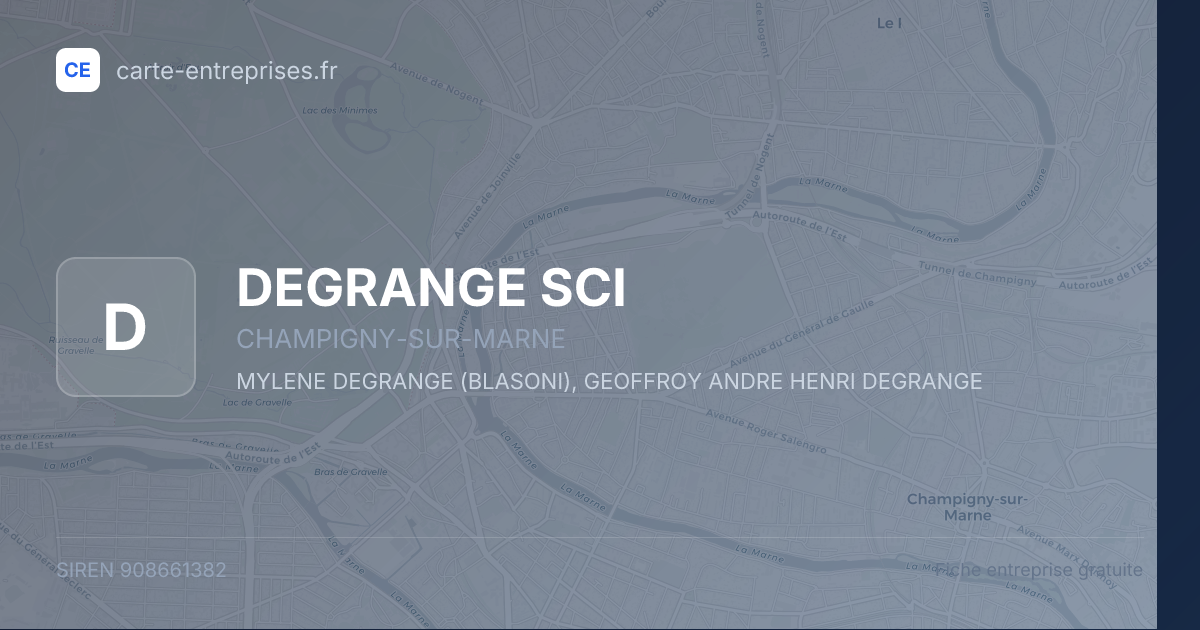 DEGRANGE SCI — 908661382 — fiche entreprise