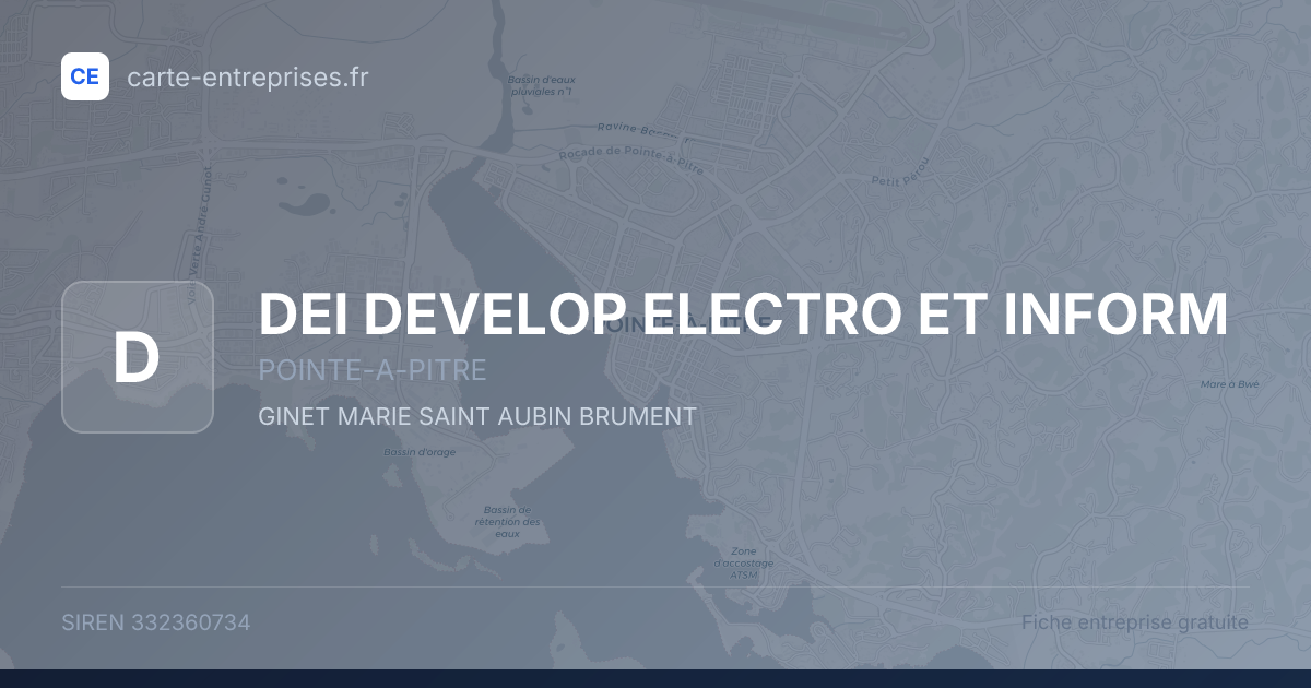 DEI DEVELOP ELECTRO ET INFORM — 332360734 — fiche entreprise