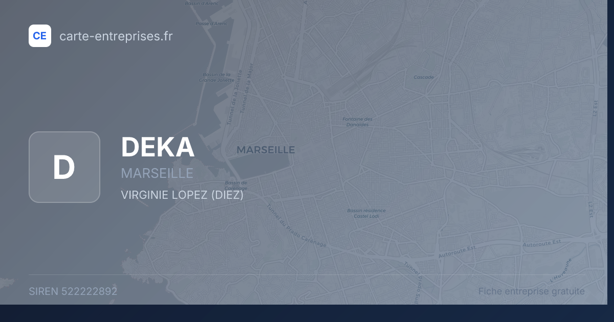 DEKA — 522222892 — fiche entreprise