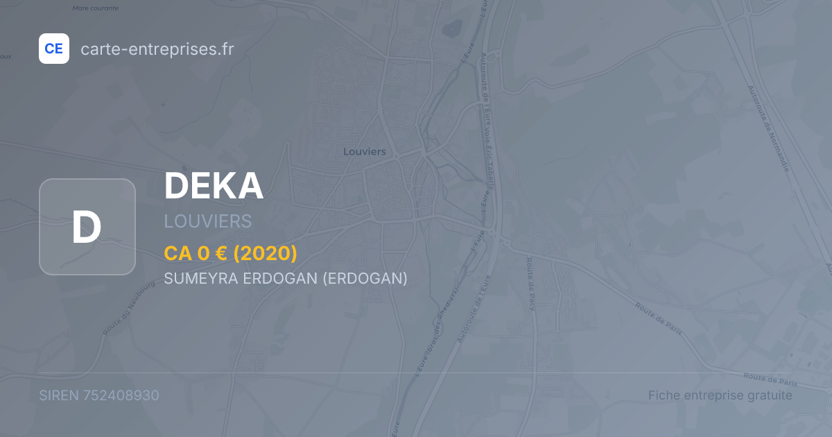 DEKA — 752408930 — fiche entreprise