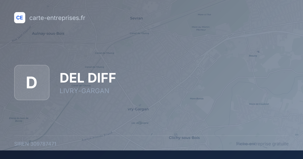 DEL DIFF — 309787471 — fiche entreprise