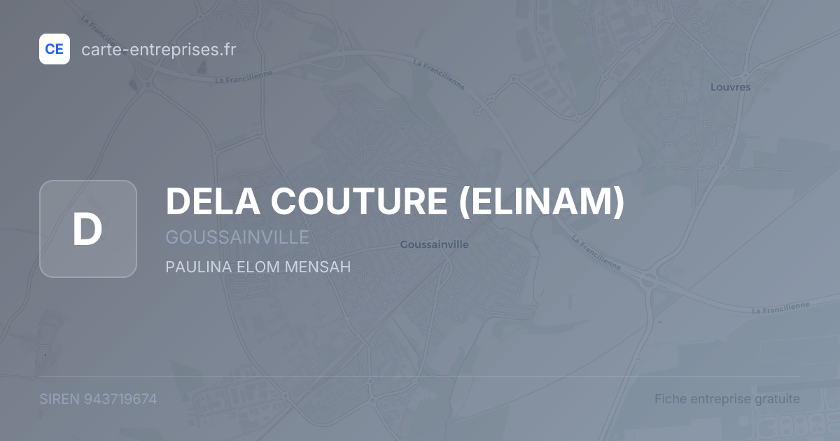 DELA COUTURE (ELINAM) — 943719674 — fiche entreprise